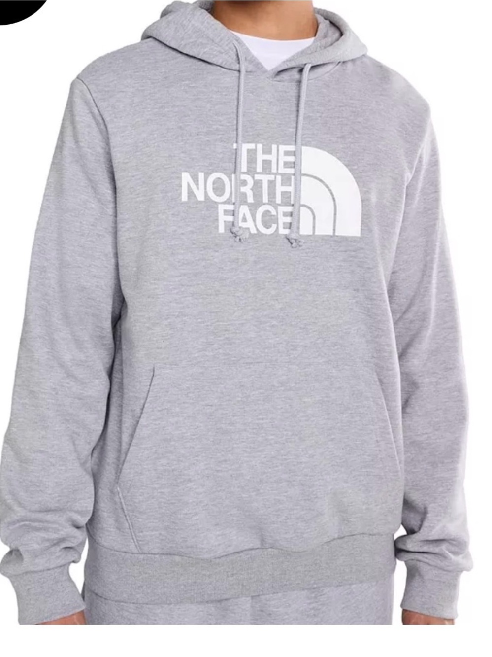 The North Face Men's Light Gray Logo Pullover Hoodie